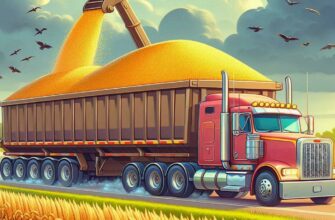 🚜 Всё о 4-осных самосвальных полуприцепах-зерновозах 🚜 Всё о 4-осных самосвальных полуприцепах-зерновозах